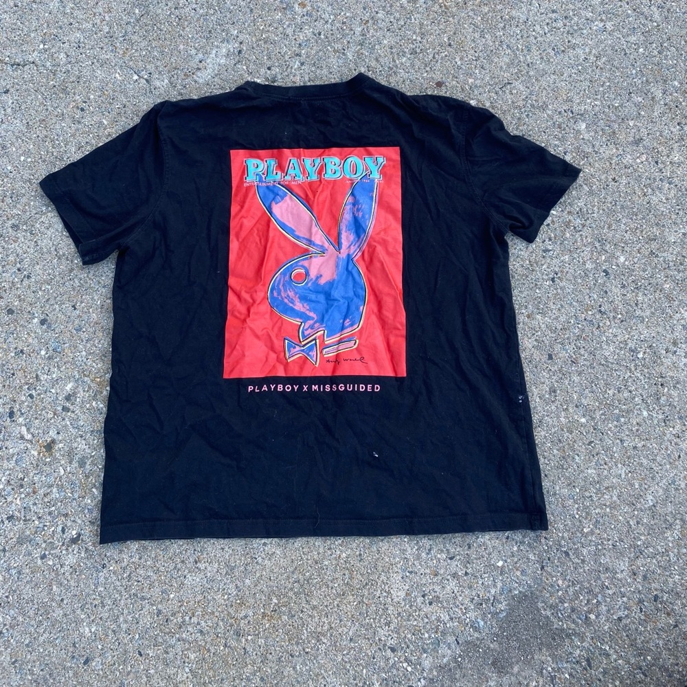 Play Boy x missguided Andy Warhol tee